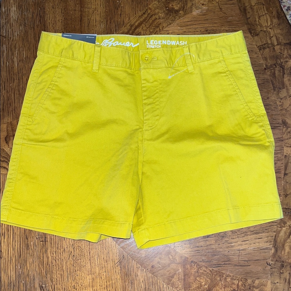 NWT Eddie Bauer Willit Stretch Legend Wash Shorts 5” cotton sizes 4, 6, 8